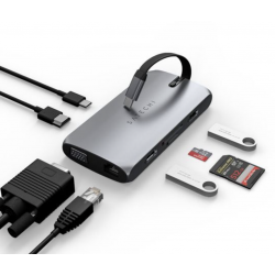 SATECHI - HUB USB-C MULTIPORTS ON-THE-GO GRIS