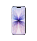 iPhone 17, face avant, coloris lavande, Dynamic Island centré au sommet