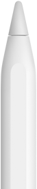 Pointe de l’Apple Pencil with text above